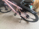 凤凰（Phoenix） 上海凤凰山地自行车成人男士女式学生变速宽胎越野赛车公路单车 钢架三刀轮粉【95%免安装】 24寸24速【全轴承+礼包】 实拍图