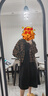 茵曼（INMAN）中式国风盘扣女装吊带背心连衣裙2025夏季新品文艺高级气质A字裙 午夜黑 S 晒单实拍图