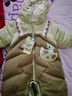 巴拉巴拉童装婴儿连体衣假两件连体羽绒服宝宝衣服冬加厚男童女童儿童 黄绿41122-白鸭绒 66 cm-充绒量72g 实拍图