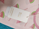 红豆居家女童睡裙抑菌全棉网眼透气短袖轻薄儿童家居服睡衣 西瓜粉 均码 140/64 实拍图