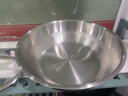 亚摩斯（Amos）钛炒锅 无涂层不粘家用内壁纯钛32cm燃气灶电磁炉通用平底炒菜锅 银色 30cm 实拍图