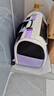 【爆款】猫包外出便携双肩猫包宠物便携手提包透气大容量宠物背包 5021紫色 实拍图