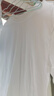 真维斯（JEANSWEST）纯棉t恤女士夏季2025新款休闲慵懒风短袖女装潮流宽松半袖上衣服 白色 纯色 M 实拍图