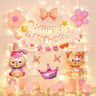 新新精艺生日场景布置气球装饰女孩宝宝生日周岁布置豪华星黛露套装 实拍图