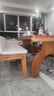 优品元素（YPYS）客厅实木大书桌书柜一体办公桌书房电脑桌写字学习桌长条桌工作台 沙发椅:180*48*坐高45cm 实拍图
