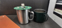 无印良品（MUJI）不锈钢双层马克杯 大容量男女办公学生水杯茶杯咖啡杯 银色 490ml 实拍图