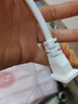 科宝隆电源延长线220v摄像头电动车充电风扇家用电视显示器二插两孔连接线插座拖线板插线板公对母加长线 白色 5米 实拍图