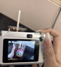 校园学生ccd照相机高清双摄记录生活可拍照上传手机旅游摄像机 H8【白色】前后高清双摄+补光灯 32G卡（苹果14以下机型转接头） 实拍图