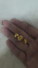 金小貅黄金猫眼珠3D硬金足金999闪亮车花转运珠路路通DIY手链女手串礼物 0.41-0.43g,8mm猫眼珠 实拍图