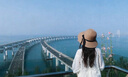 CACUSS帽子女防晒帽春夏草编遮阳帽太阳帽渔夫帽海边户外甜美蝴蝶结卡其 晒单实拍图
