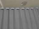 未来式客厅隔断帘卧室分屋免打孔窗帘带杆全套出租屋屏风门帘遮挡遮光布 高级灰 -送伸缩杆（当天发货） 【定制/单片/不要杆请联系客服】 实拍图