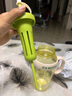 【京东物流】水杯冰霸吸管杯高颜值学生茶水分离大容量杯子 肚肚杯1个-浅绿色 实拍图