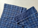 欣尚优纯棉睡裤男士宽松大码家居裤全棉格子印花休闲裤夏季空调裤可外穿 长裤 藏蓝格 2XL 体重130-150斤 实拍图