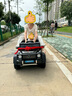 福儿宝（FUERBAO）奔驰授权儿童电动车六驱可坐大人遥控玩具车小孩宝宝双人越野送礼 六驱黑+大人油门+后备箱+软胎 实拍图