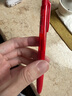 uni三菱（uni）UMN-155按动中性笔 0.38mm学生考试笔耐水耐晒啫喱笔（替芯UMR-83) 红色 1支装 实拍图