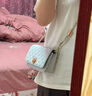 CHARLES&KEITH经典菱格链条小方单肩斜挎包包女包生日礼物CK2-70160131 Sea Salt Blue海盐蓝（新色） 小包 实拍图