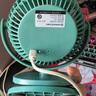 艾美特（AIRMATE）小风扇桌面便携式小型电风扇充电办公宿舍学生床头夹扇台夹扇 【2000毫安充电款/三档】绿色 实拍图