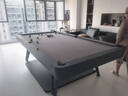 皓玉佳台球桌标准型大理石成人家用多功能黑八桌球台乒乓球桌餐桌二合一 9尺 艺术石板三合一 实拍图