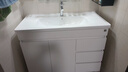 顾家家居（KUKA）落地浴室柜陶瓷一体盆洗脸手盆柜组合洗手台卫浴柜洗漱台G-06204 100cm白色|美妆镜柜 实拍图
