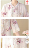 妈妈装新款2件套套装2025女夏衣服50-60岁洋气中老年女中式雪纺 粉紫色 【送米色阔腿裤】 3XL 推荐120-135斤 实拍图