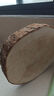 陳州 银杏木砧板实木菜板整木家用案板泰兴白果树菜板原木刀板圆菜墩 【34*5cm】带皮自然圆 小板 实拍图
