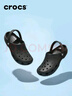 卡骆驰crocs洞洞鞋贝雅男鞋女鞋轻便耐磨一脚蹬拖鞋休闲鞋|10126 黑色-001 37 /38(230mm) 实拍图