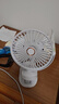 索盈小风扇桌面小型宿舍制冷空调风宝静音电风扇usb可充电涡轮夹子扇壁挂床上用台式 【静音款】五档冷风丨720°可调丨2档夜灯【白】 超长续航床头迷你卧室办公室便携厨房挂壁降温神器 实拍图