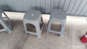 腾塑港龙 凳子0509-4只装灰色塑料凳子家用加厚塑料凳经济型板凳成人餐桌登子客厅高凳熟胶板凳方凳 实拍图