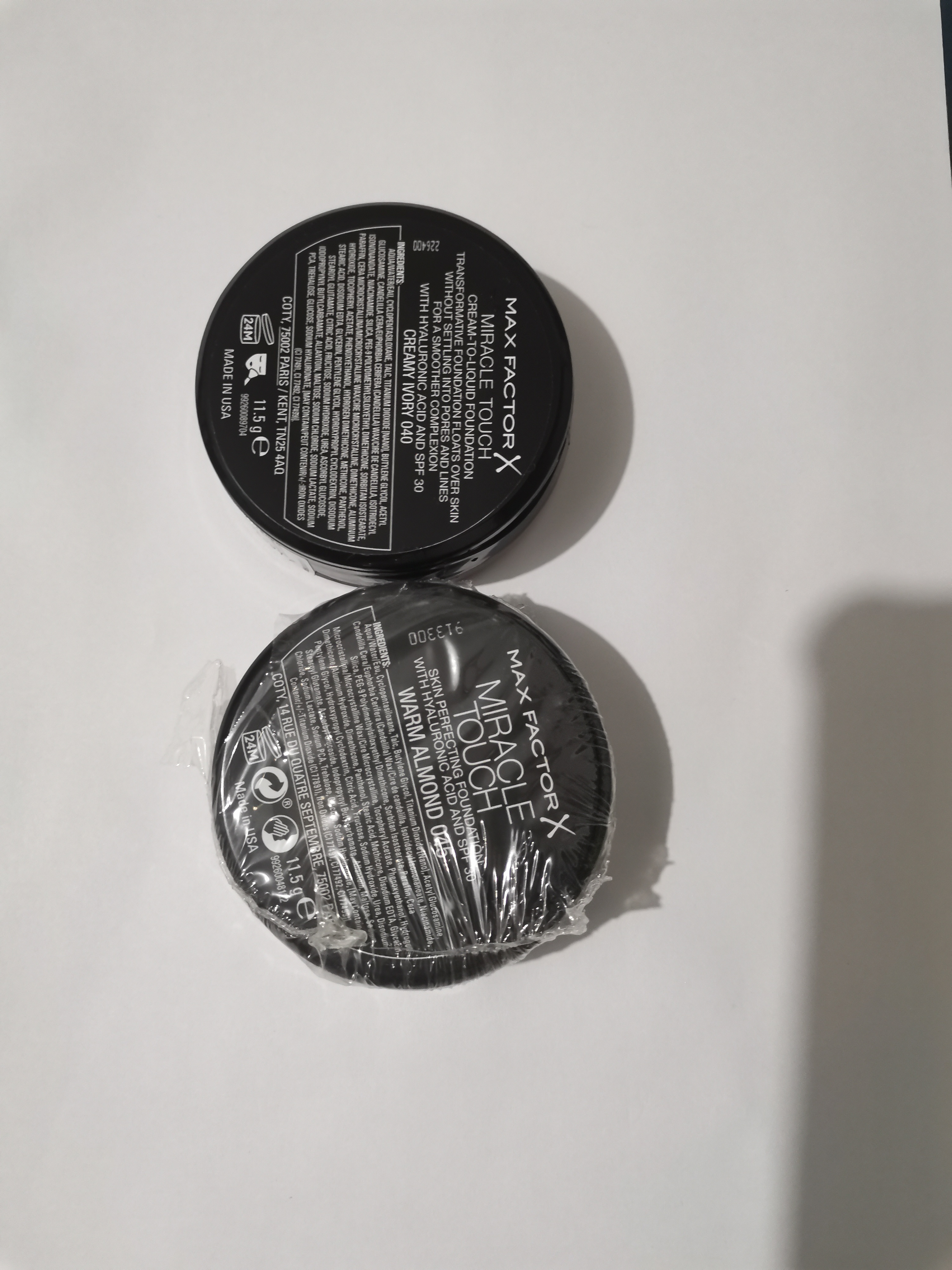 蜜丝佛陀特价防晒蜜丝佛陀水漾魔幻触感粉底霜膏控油提亮肤色持久服贴遮瑕 40号象牙白（美国产）spf30偏白 11.5g 实拍图