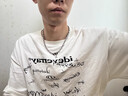 BJYL项链男士潮流嘻哈风男生锁骨链简约百搭吊坠男款钛钢卫衣配饰链子 实拍图
