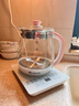 容声养生壶煮茶器煮茶壶电热水壶迷你玻璃花茶壶牛奶多段恒温保温电水壶烧水壶1.8L大容量煮茶茶壶 316不锈钢底盘粉白色带蛋架 1.8L 实拍图