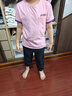 MQD童装男女童短袖纯棉上衣夏装洋气儿童韩版短袖T恤 粉红 140 cm 实拍图