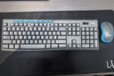 罗技（Logitech）MK275无线键鼠套装 办公无线鼠标键盘套装无线办公键鼠 电脑键盘全尺寸带无线2.4G接收器 黑蓝色 MK275+大桌垫 实拍图