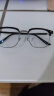 蔡司（ZEISS）镜片近视眼镜框男半框防蓝光辐射可配带散光度数眼睛女钛合金镜架 简约款 黑银 蔡司A系列1.56非球面 0-400度 实拍图