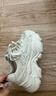 骆驼（CAMEL）老爹鞋女网布皮面拼接双系带厚底休闲鞋 L23S703108W 杏色透网 37 实拍图