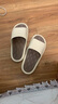 洁丽雅踩屎感拖鞋男士夏季室内家居家用浴室静音防滑EVA外穿凉拖鞋女 浅灰 【EVA厚底】 42-43 【适合41-42码】 实拍图
