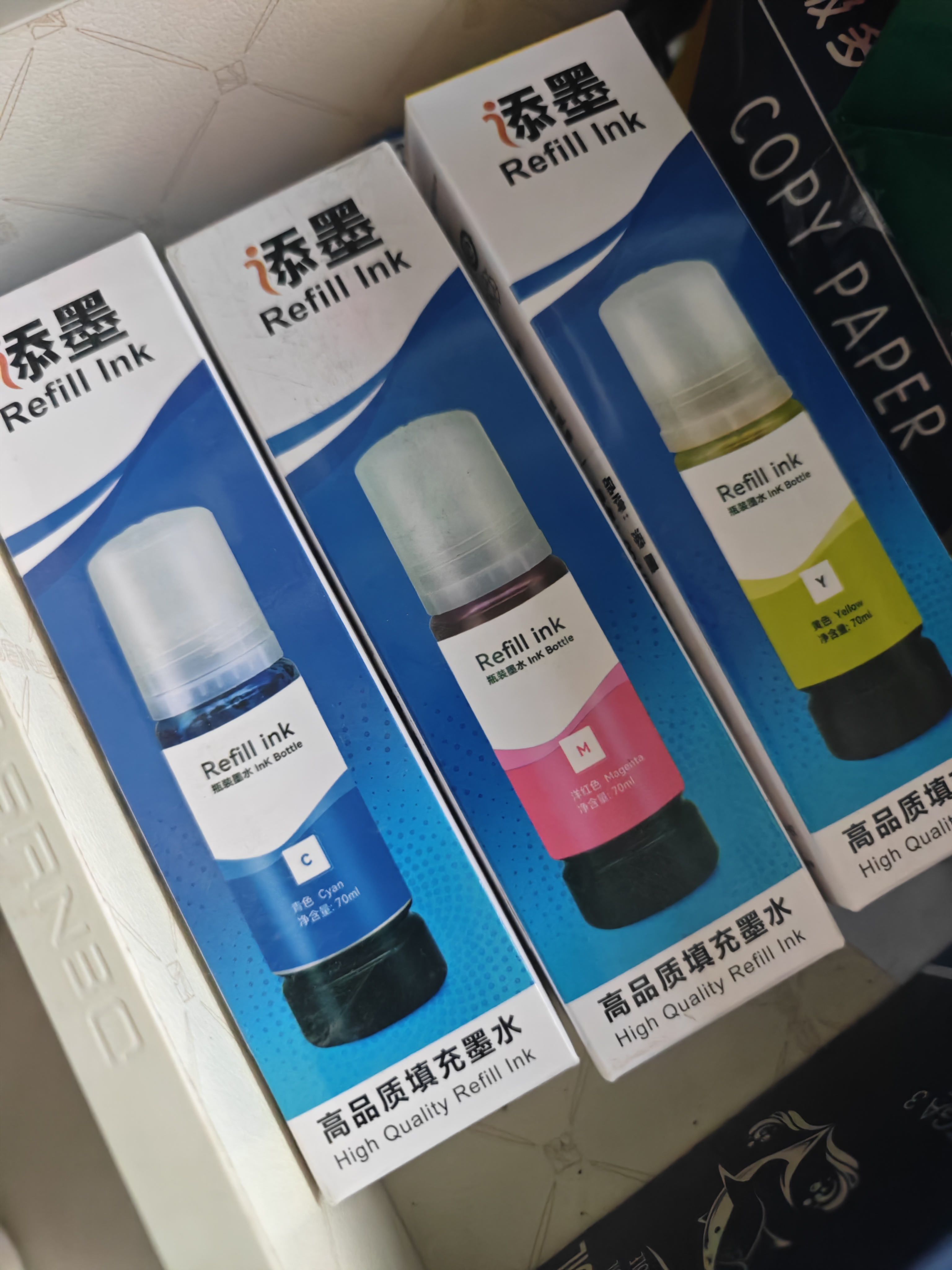 添墨适用epson爱普生L3258 L3256 L3253 L3219 L3266 L3218 L3369 L3367 L3366打印机墨水 洋红色填充墨水瓶 墨汁 实拍图