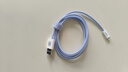 品胜苹果数据线iphone充电线快充适用iPhone14Pro/13/12/XR/11/8手机ipad平板USB充电器线车载编织蓝 实拍图