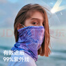 伯希和（Pelliot）防晒面罩女头巾户外骑行脖套冰丝防沙多功能口罩男16023203浅紫色 实拍图