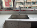欧琳（OULIN）厨房水槽大单槽洗菜盆大单槽水槽304不锈钢水槽洗碗槽枪灰色 【纳米获奖款】73×43 不锈钢抽拉龙头 实拍图