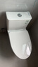 九牧（JOMOO） 家用防臭马桶虹吸大冲力抽水坐便器卫生间静音普通马桶非智能 无棱内壁抗菌易洁11396 305/300mm (295-390以内选择) 实拍图