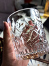 CLITON玻璃威士忌酒杯加厚复古欧式冰花烈酒杯洋酒杯水杯玻璃杯6只装 实拍图