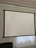 虾皮 投影幕布手动壁挂幕家用挂钩免打孔4K高清投影布移动便携贴墙影机简易幕布卧室客厅投影仪屏幕布 白玻纤 增益升级72吋4:3免打孔壁挂幕布 实拍图