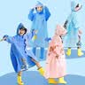 汪汪队立大功（PAW PATROL）儿童雨衣带书包位男女童宝宝透明雨衣幼儿园上学专用小学生雨披 L 实拍图
