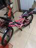 儿童自行车山地车6-7-8-10-12-15岁学生单车变速小孩18寸20寸22寸 高配变速樱花色带车筐后座+礼包 20寸适合身高120-140厘米【约8-12岁】 实拍图