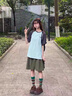 棉致冰丝高腰阔腿短裤女夏季薄款2026新款宽松中裤五分裤休闲裤子女 1098咸菜绿【高品质18.5】 L 95-110斤 实拍图