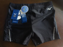 美津浓（MIZUNO）泳裤男平角专业速干防尴尬抗氯游泳裤大码泳衣游泳装备B1131黑L 实拍图