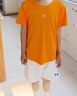 361°儿童速干短袖2025夏季男女童(3-12岁)运动上衣透气短T恤 120橘色 实拍图