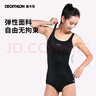 迪卡侬（DECATHLON）泳衣女连体显瘦大码游泳衣泳装保守性感温泉女士泳衣NABWW 【深空蓝】高弹显瘦 XS /36 (90-100斤) 实拍图