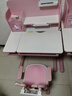 Hello Kitty【送货到家】儿童学习桌中小学生书桌椅可升降写字桌椅套装男女孩 0.8米抗醛桌面+脚踏椅 粉 实拍图